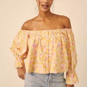 Free People James Smocked Top